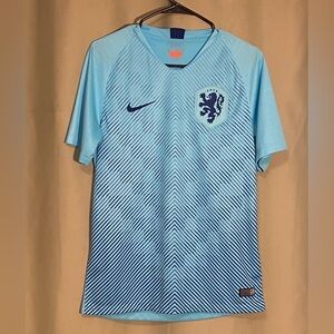 Nike Authentic Dri-Fit Netherlands 2018 Away Jersey Polarized Blue Navy Blue  S